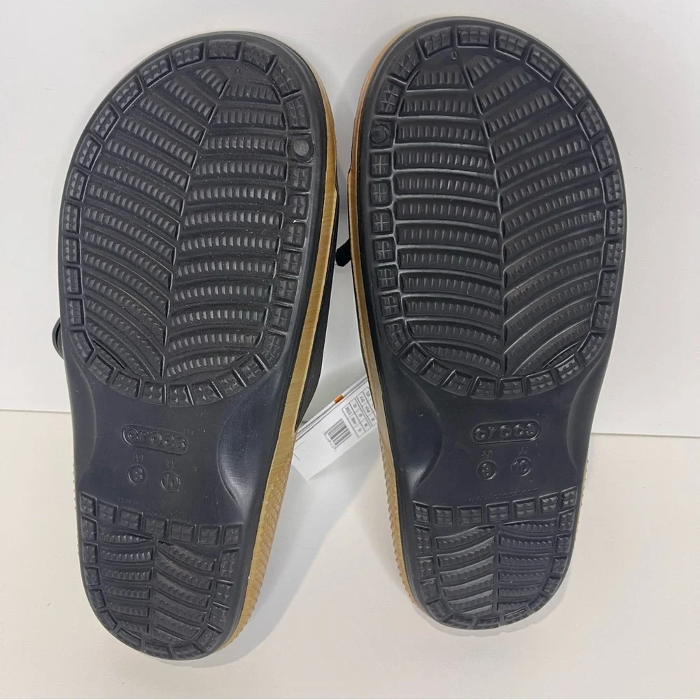 Luke Combs X Crocs Mens 8 Womens 10 Unisex Guitar Music Flag Beer Slides Sandals